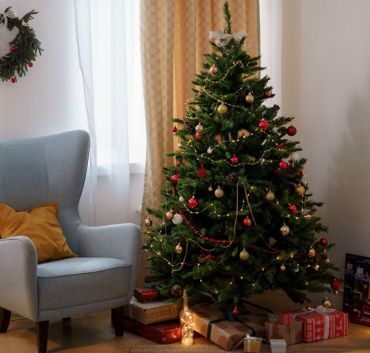 Get into the Festive Spirit with Garland Christmas and Slim Flocked Christmas Tree